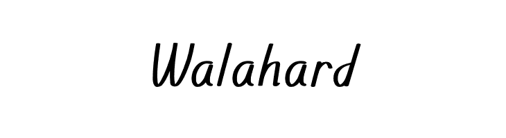 Walahard  Descarca Fonturi Gratis