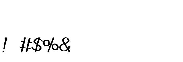Walahard Font OTHER CHARS