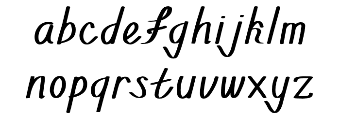 Walahard Font LOWERCASE
