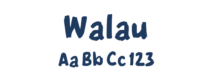 Walau Font Preview
