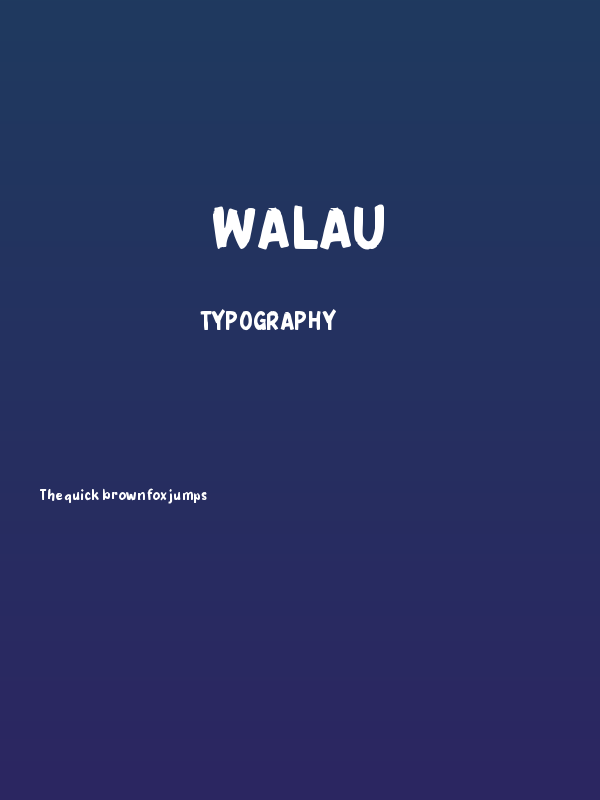 Walau Poster