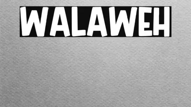 Walaweh Font examples
