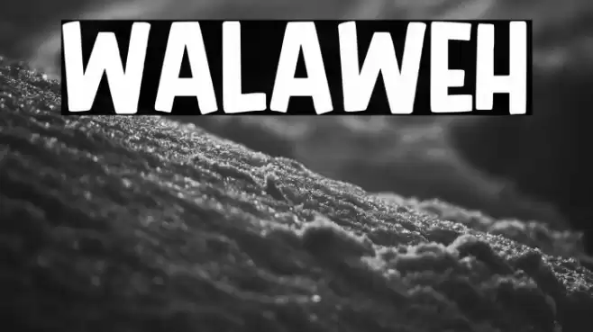 Walaweh Font examples