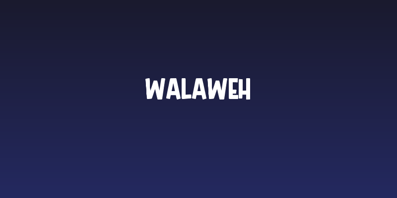 Walaweh Social Header