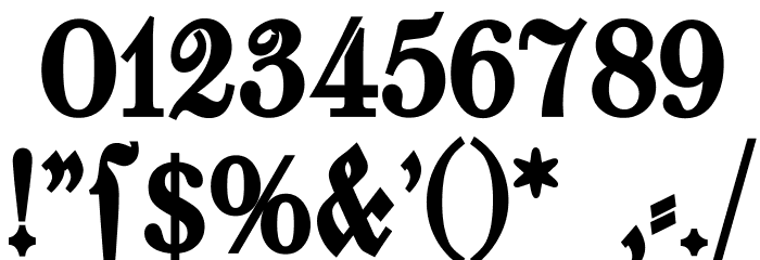 Walbaum-Fraktur-Bold Font OTHER CHARS