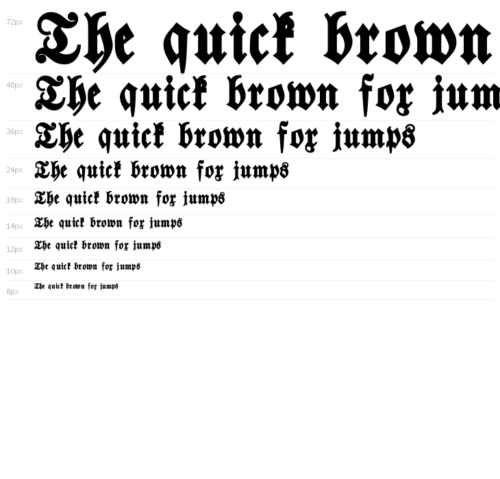 Walbaum-Fraktur-Bold Waterfall