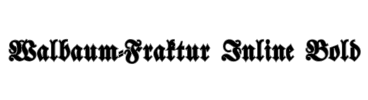 Walbaum-Fraktur Inline Bold  Descarca Fonturi Gratis