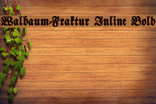 Walbaum-Fraktur Inline Bold Example 1
