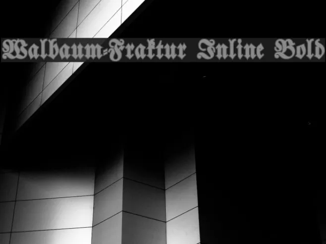 Walbaum-Fraktur Inline Bold Example 3