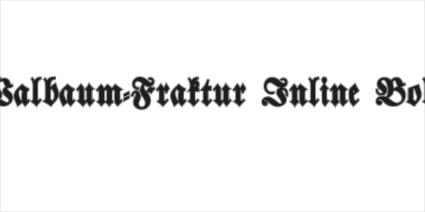 Walbaum-Fraktur Inline Bold Logo