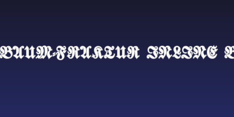 Walbaum-Fraktur Inline Bold Social Header