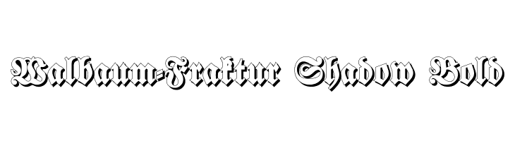 Walbaum-Fraktur Shadow Bold  免费字体下载