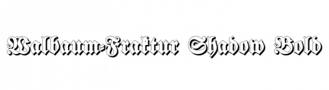 Walbaum-Fraktur Shadow Bold  Descarca Fonturi Gratis