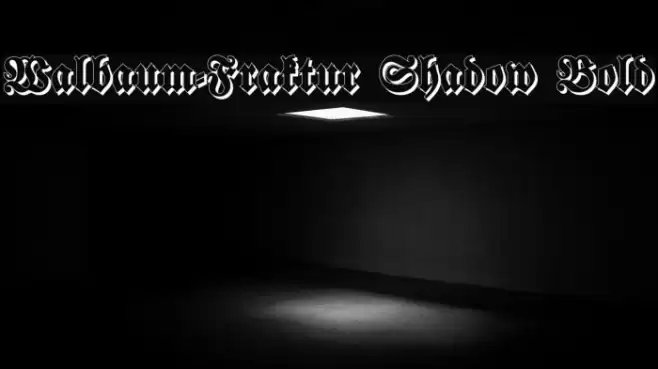 Walbaum-Fraktur Shadow Bold Font examples