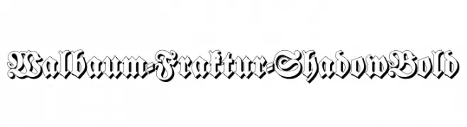 Walbaum-Fraktur-ShadowBold  les polices de caractères gratuit tlcharger