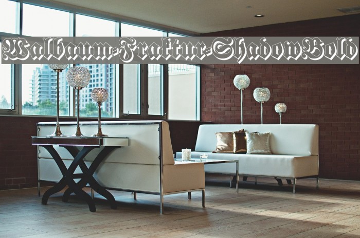 Walbaum-Fraktur-ShadowBold Font examples