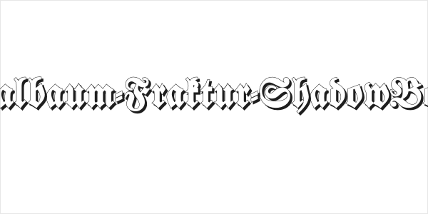 Walbaum-Fraktur-ShadowBold Logo