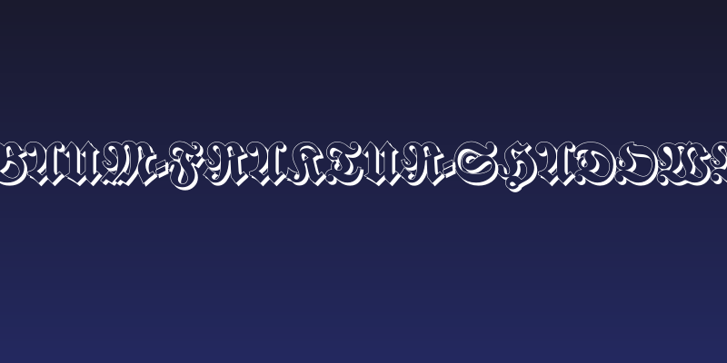 Walbaum-Fraktur-ShadowBold Social Header