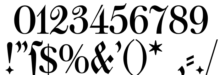Walbaum-Fraktur Font OTHER CHARS