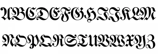 Walbaum-Fraktur Шрифта ВЕРХНИЙ