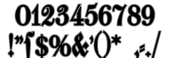 Walbaum-FrakturInline-Bold Font OTHER CHARS