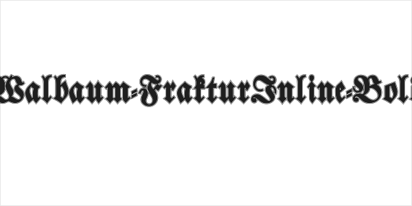 Walbaum-FrakturInline-Bold Logo