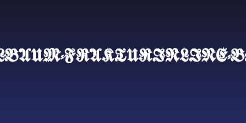 Walbaum-FrakturInline-Bold Social Header