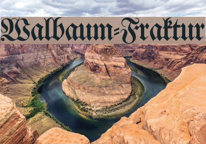 Walbaum-Fraktur Font examples