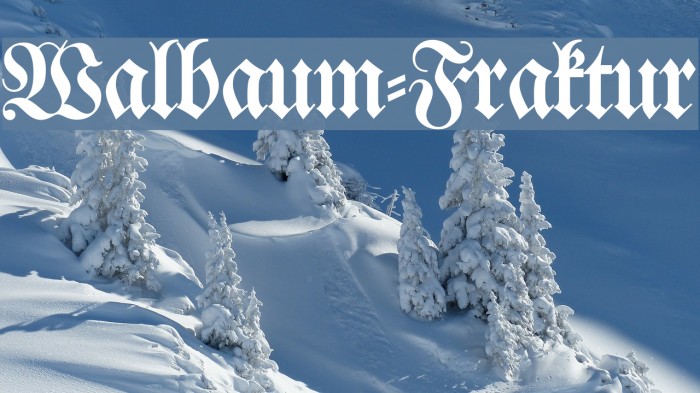 Walbaum-Fraktur Font examples
