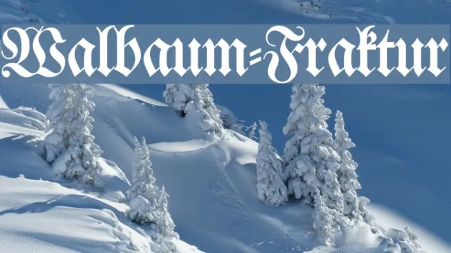 Walbaum-Fraktur Example 3