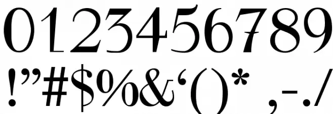 WalbaumTorsoThree-Regular Font OTHER CHARS