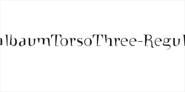 WalbaumTorsoThree-Regular Logo