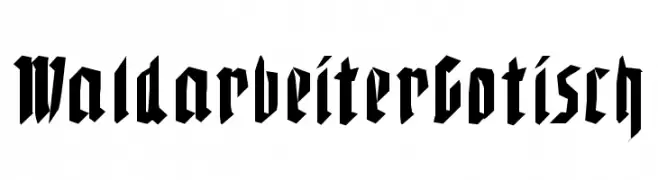 WaldarbeiterGotisch  免费字体下载