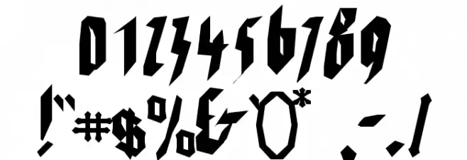 WaldarbeiterGotisch Font OTHER CHARS