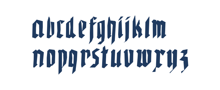 WaldarbeiterGotisch Lowercase