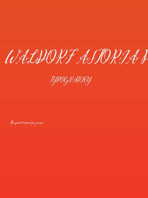 Waldorf Astoria Personal Use Regular Poster