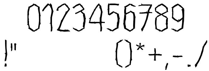 Waldschraz Font OTHER CHARS