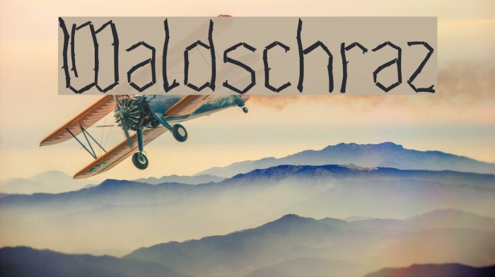 Waldschraz Font examples