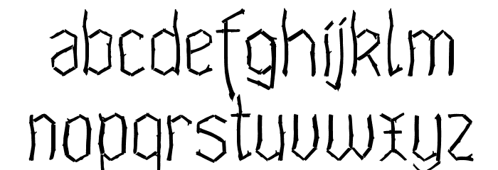 Waldschraz Font LOWERCASE