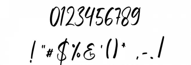 Walentiny Font OTHER CHARS