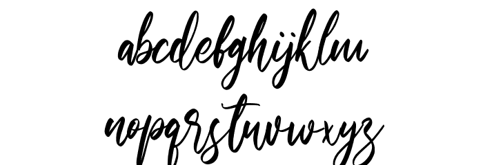 Walentiny Font LOWERCASE
