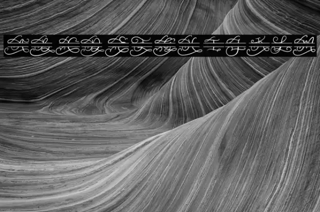 Walerina Monogram Caratteri examples