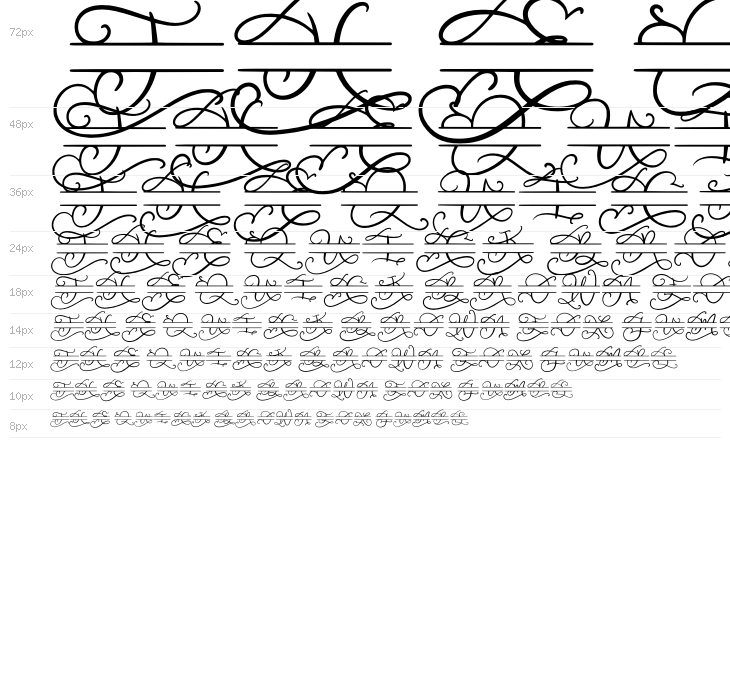 Walerina Monogram Waterfall