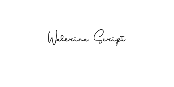 Walerina Script Logo