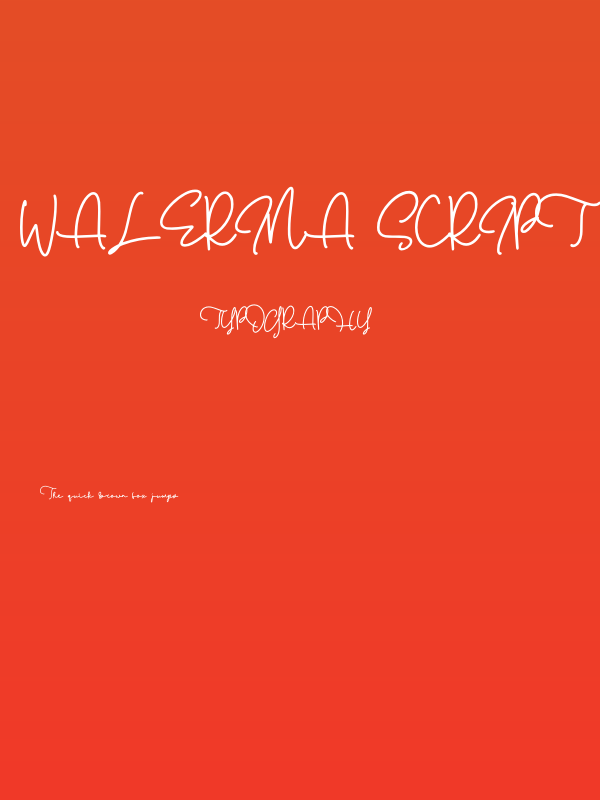 Walerina Script Poster