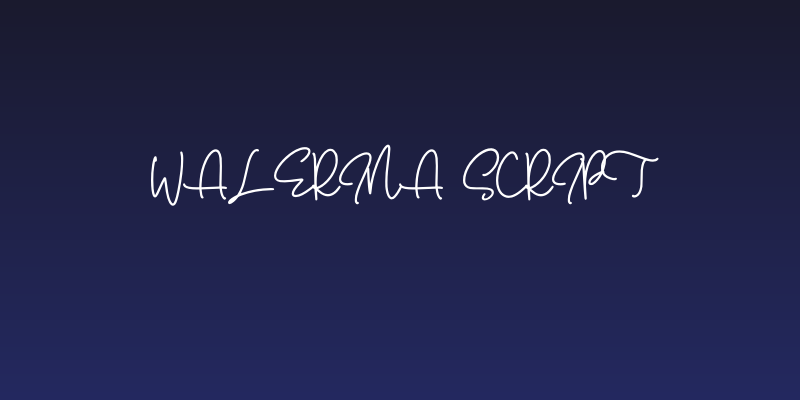 Walerina Script Social Header