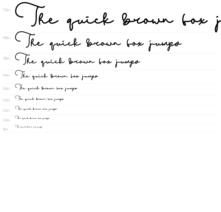 Walerina Script Waterfall