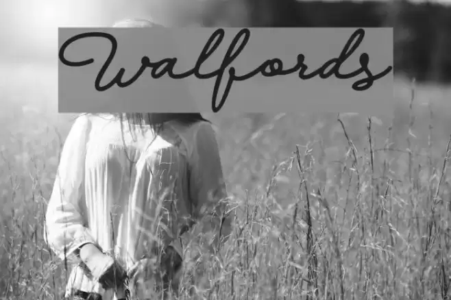 Walfords Font examples
