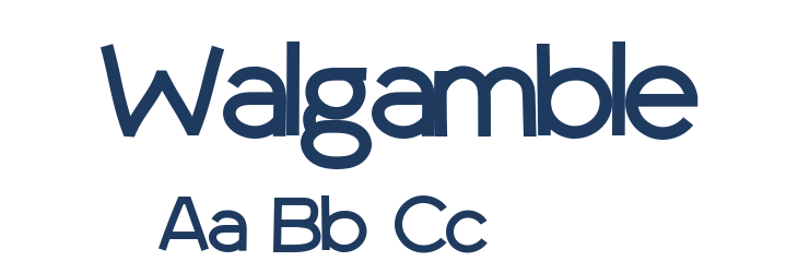 Walgamble Font Preview