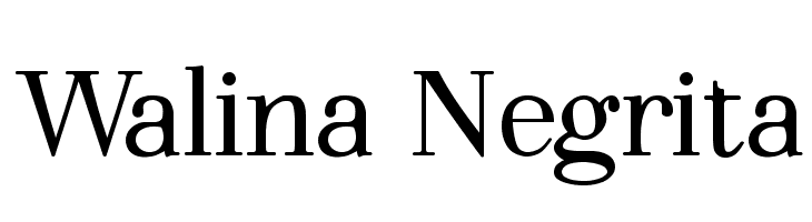 Walina Negrita  Frei Schriftart Herunterladen